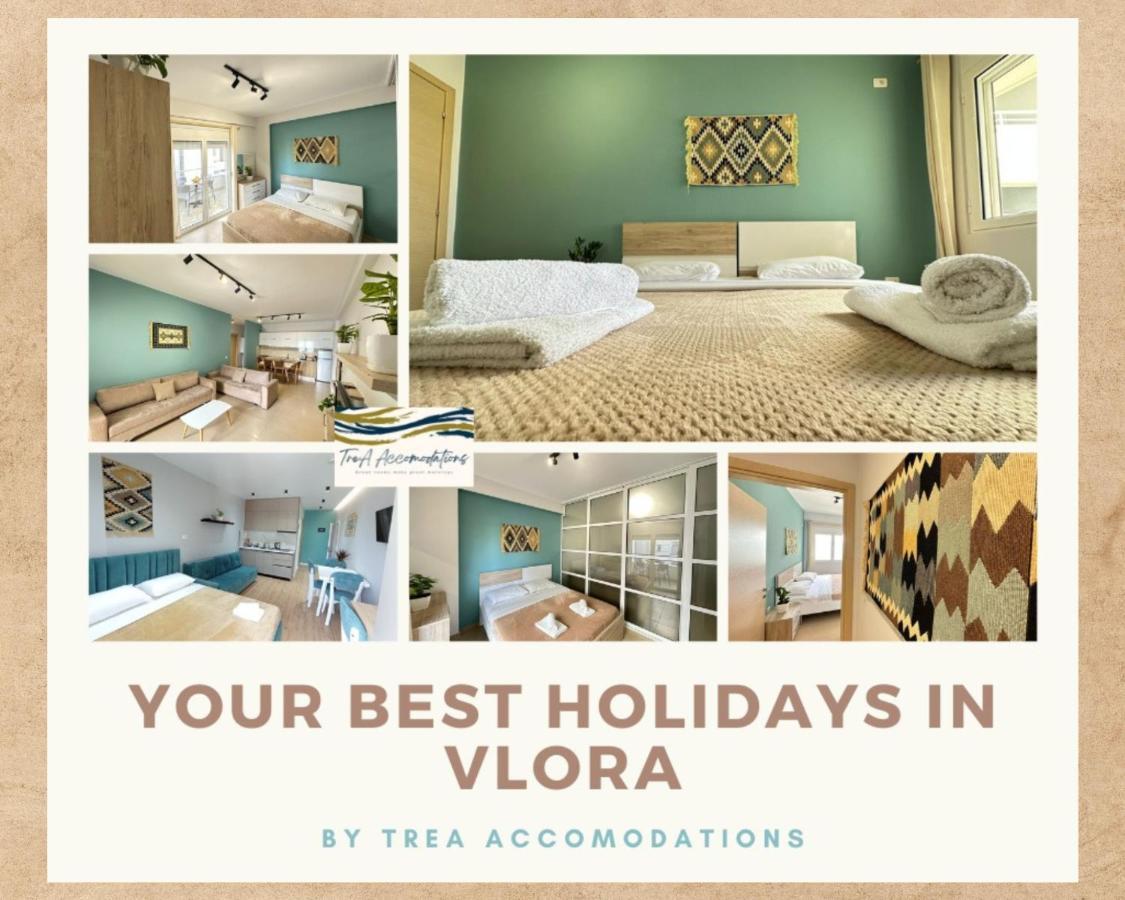 Trea Accomodations - 2 Bedrooms - Riviera With Private Parking Vlorë エクステリア 写真